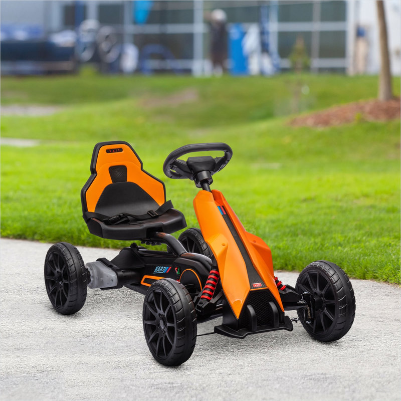 Voitures réglables orange de conception ajustable, 39,2 x 22,8 x 23 po, avec contrôle pratique pour l'espace extérieur