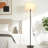 57" Traditional Floor Lamp With Drum Shade (Bulb Include)