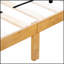Structure de lit plateforme en bois avec support de lattes en bois robuste, aucun sommier requis, assemblage facile pour plus de confort et de style