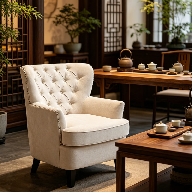 Modern Small Space Single Armchair