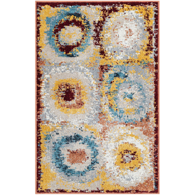  Tiles Kamala Washable Rug, Rectangle  2' x 3'1"