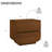 Burke Solid Wood 2-Drawer Nightstand, Fully Assembled