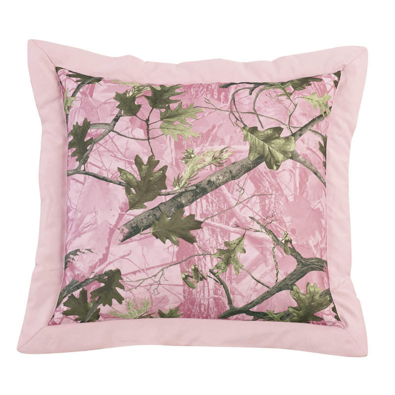 Pink Oak Camo Rustic Camouflage Comforter