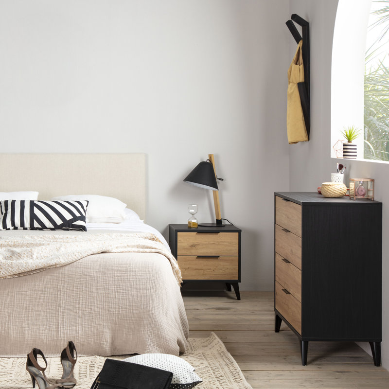 Thielen 45cm W Particle Board / Chipboard Bedside Table