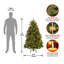 The Holiday Aisle® Newberry Spruce Tree with Dual Color LED Lights-1054227251