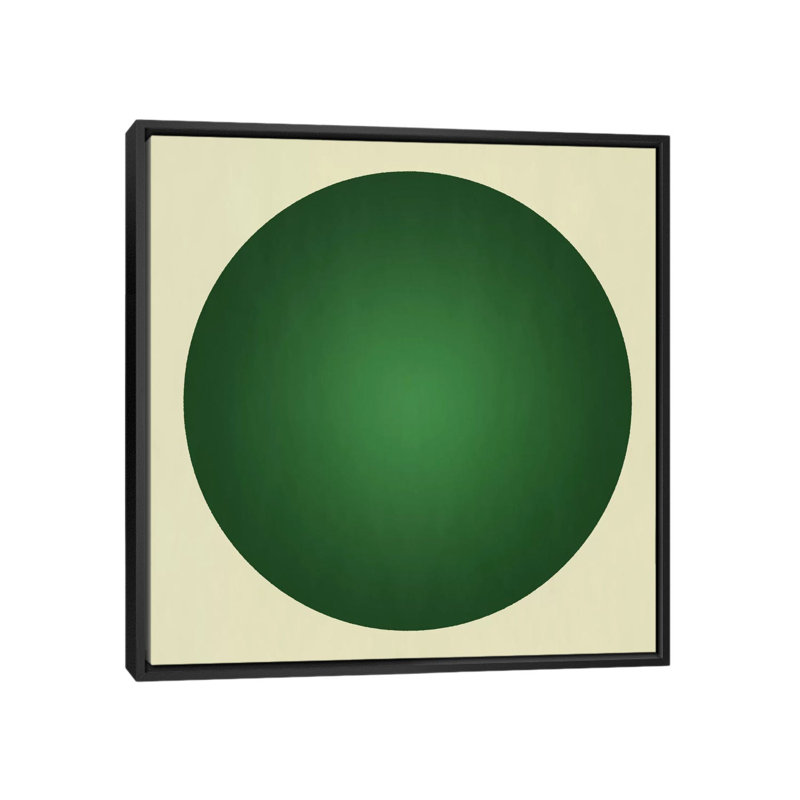 Albree Modern Orb, impression sur toile, H 18 po x l 18 po x P 1,5 po, Toile avec cadre flottant noir, Pas de tapis