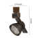 10W Integrated LED Metal Track Fixture With Mesh Head, Silver And Black