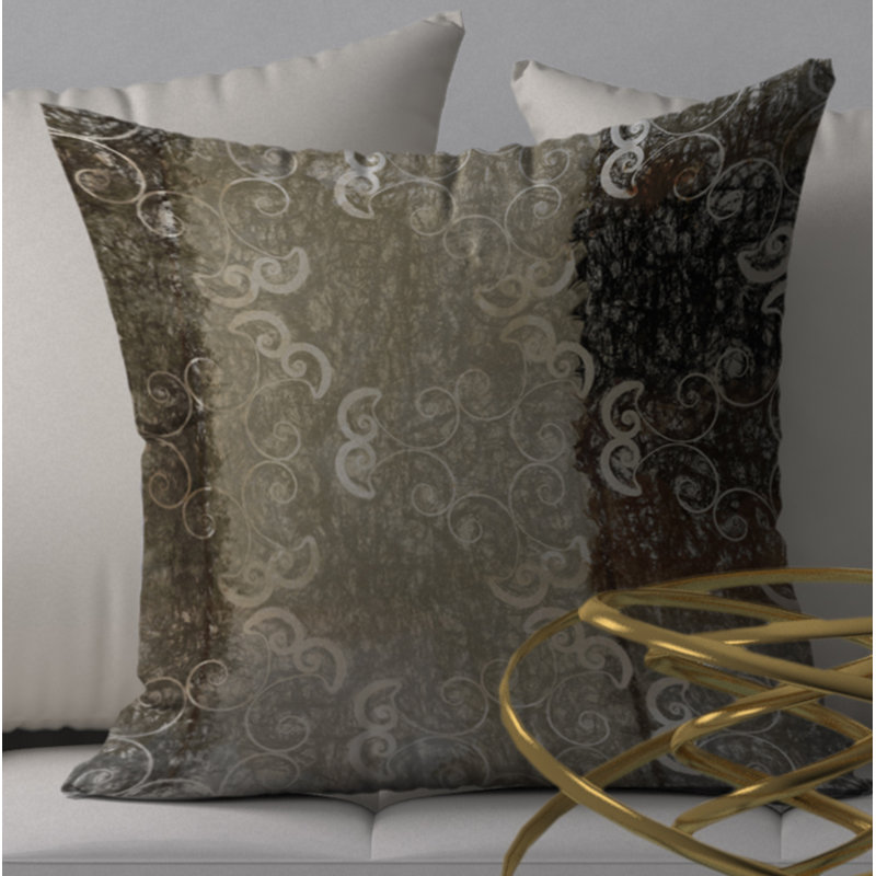 Housse et insert de coussin carré précieux, 24" X 24"