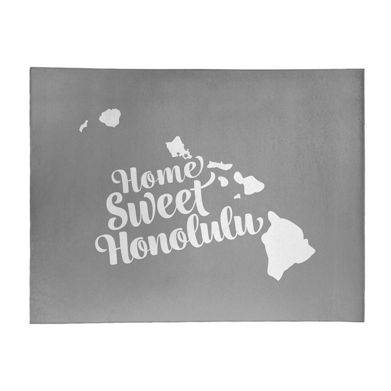 Tapis en poly-chenille honolulu hawaii, Rectangle 8 pi x 10 pi