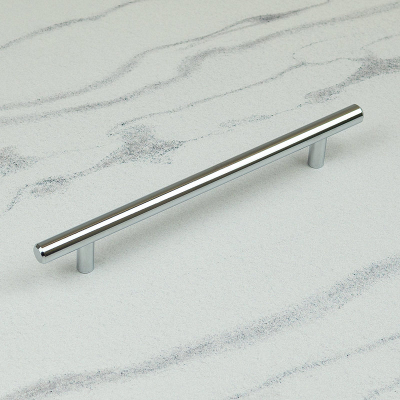Polished Chrome T-Bar Handles , 160mm