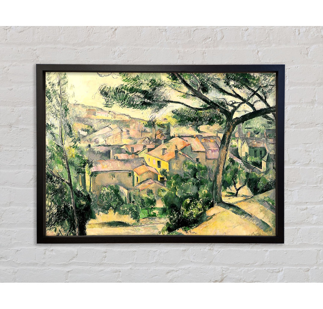 Lestaque Against The Sunlight von Paul Cezanne - Einzelbildrahmen Kunstdrucke auf Leinwand