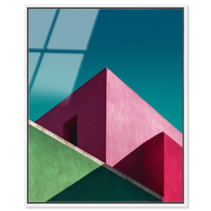 Minimalist Maze II High-Gloss Frameless Acrylic Glass Wall Art Abstract Print by Oliver Gal, Ready to Hang, 16 x 20