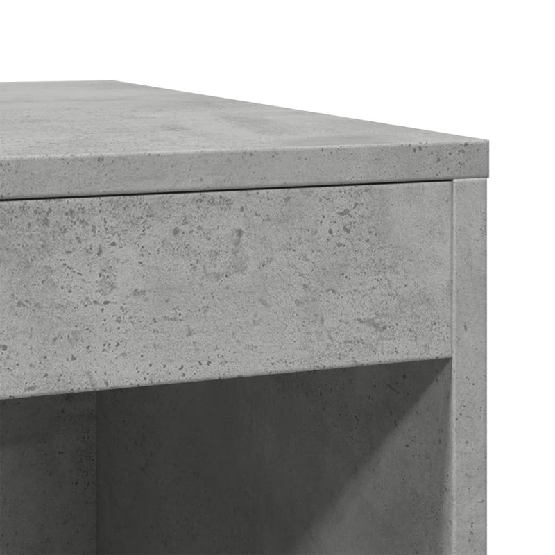 Engineered Wood Litter Box Enclosure, Concrete Grey