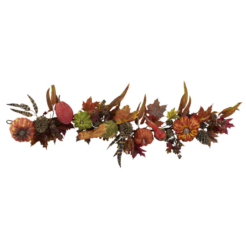 54'' in. Faux Pumpkin Garland