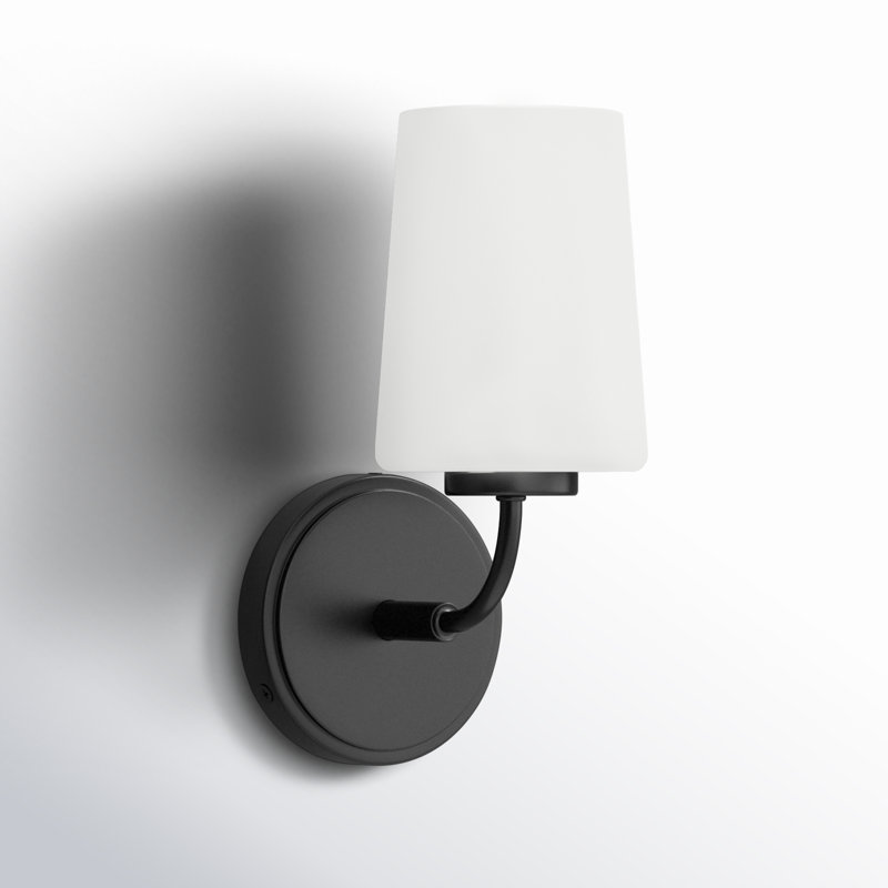 Fitz Dimmable Bath Sconce, Black