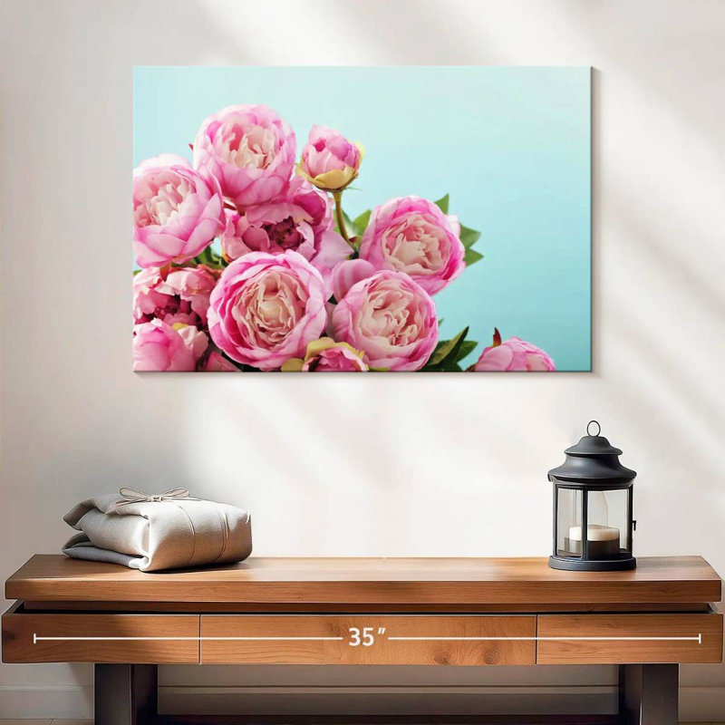 Fleurs de pivoine rose Harnek, H 16 po x l 24 po
