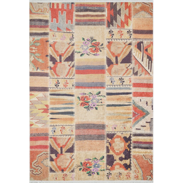 Foundry Select Shawnette Patchwork Rug | Wayfair