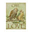 « hibou love », reproduction d’impression sur toile tendue-31330966