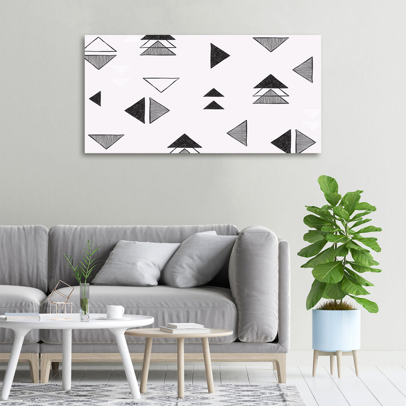 Triangles Background - Wrapped Canvas Print