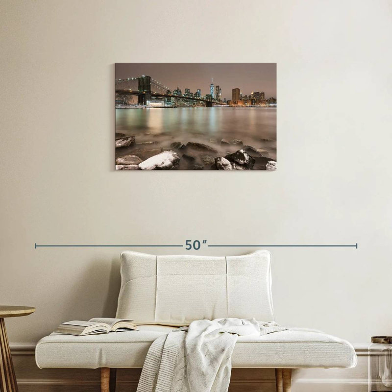 Ravi Winter Brooklyn Bridge, H 20 po x l 30 po