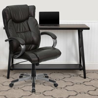 Fauteuil de direction pivotant en cuir Crafton
