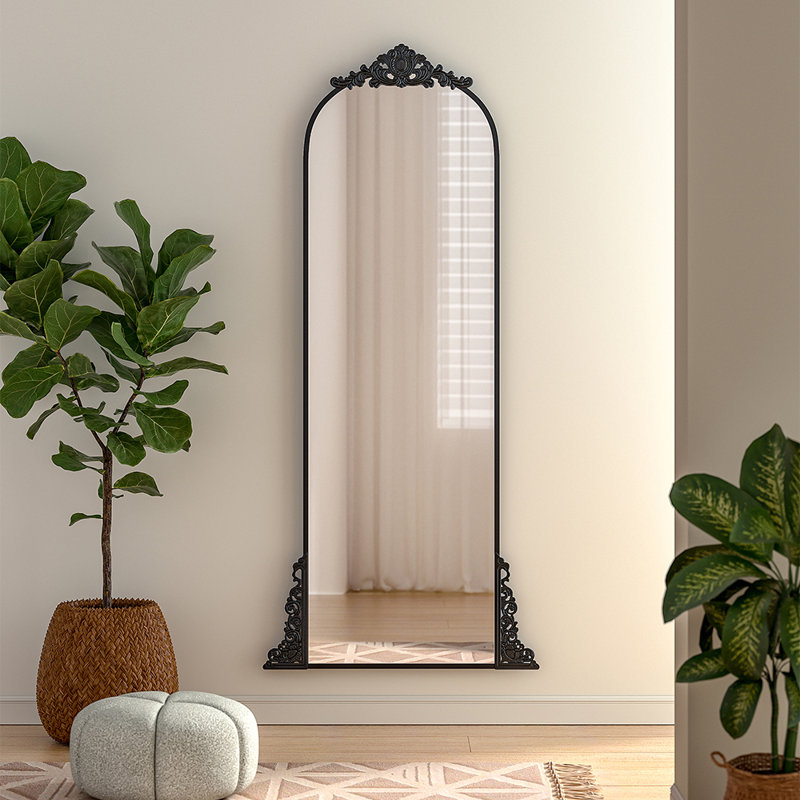 Swinton Black Arched Full Mirror