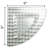 Triangle Glass Corner Shelf with Adjustable Shelves-16073783
