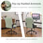 Chaise de bureau pivotante 25,6 po-1791967586