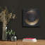 «Minimal Abstract Black 2» par Petals Prints Design, art mural en métal-2081761885
