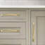 Ensemble de 2 poignées d'armoire en laiton poli, poignées de tiroir en alliage de zinc massif, trou central de 3/3 po, quincaillerie d'armoire en or non laqué pour armoire de commode de salle de bain-117179435-117179446