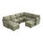 Stedman Modular 5-Seater Sectional With Set Of 2 Storage Ottomans, Living Room Furniture-124238762