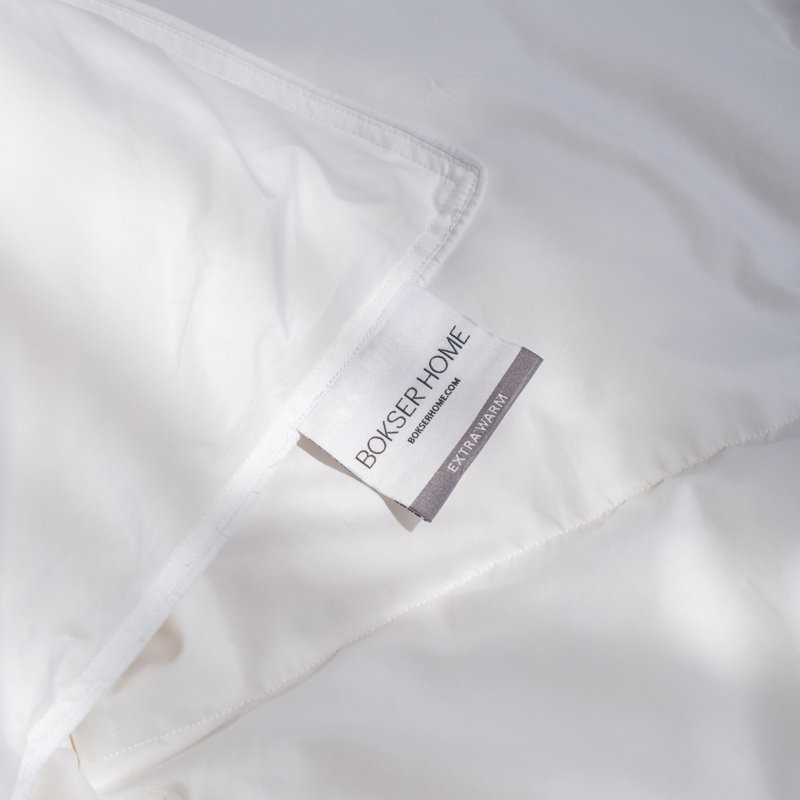 Twin Extra Warm White Cotton Feather & Down Duvet Comforter