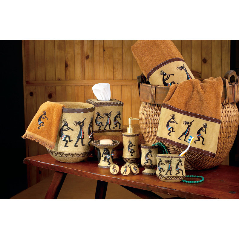 Kokopelli 100% Cotton Midweight Waffle Bath Towel, Nutmeg, Bath Towels - 1 Pack