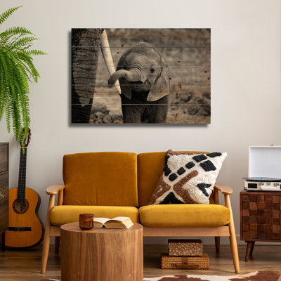 Reproduction d'art murale en bois - «Close» par Bjoern Alicke