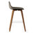 Randolph Upholstered Bentwood Mid-Century Modern Bar & Counter Stool with Chrome Footrest (Set of 2)-88841782