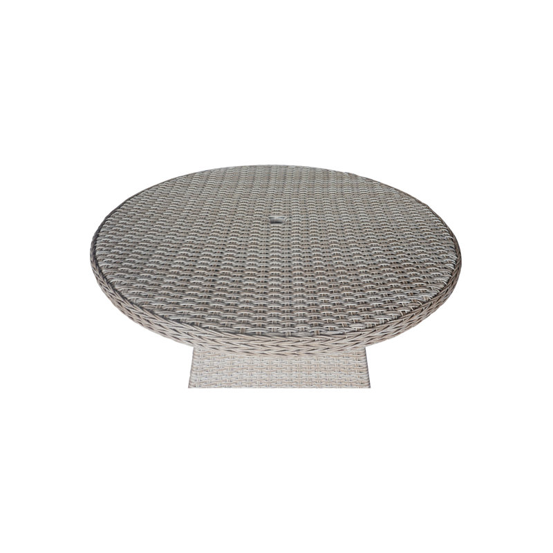 Round Resin Wicker Dining Table