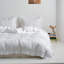 Ensemble de housse de couette en lin à volants-812165329-808424117