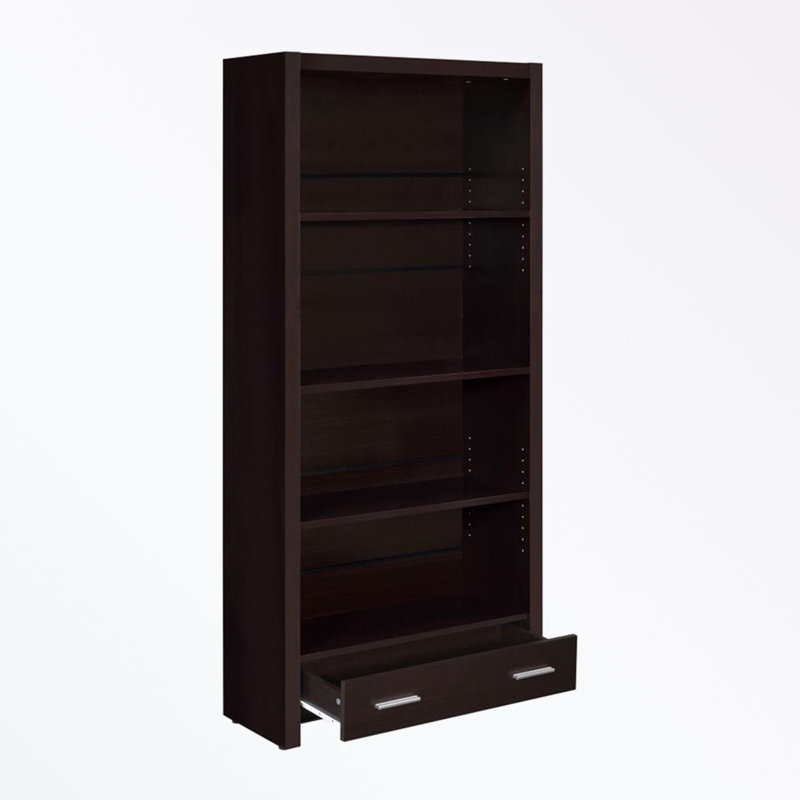 4-Shelf Bookcase with Storage Drawer