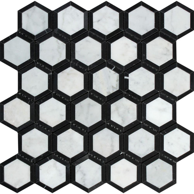 Marble Honeycomb Mosaic Wall & Floor Tile