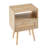 Modern 15.93" Nightstand With Drawer And Solid Wood Legs - Elegant Versatile Side Table For Different Styles, Easy To Clean Assemble-18643805