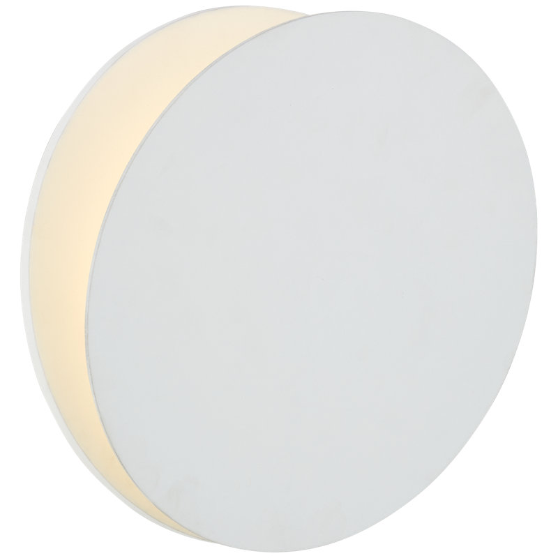 AERIN Gabriela Round Wall Washer, Matte White