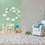 Asusena Kids Rugs Animal Dots Modern Ivory Black Printed Distressed Machine Washable-69875938