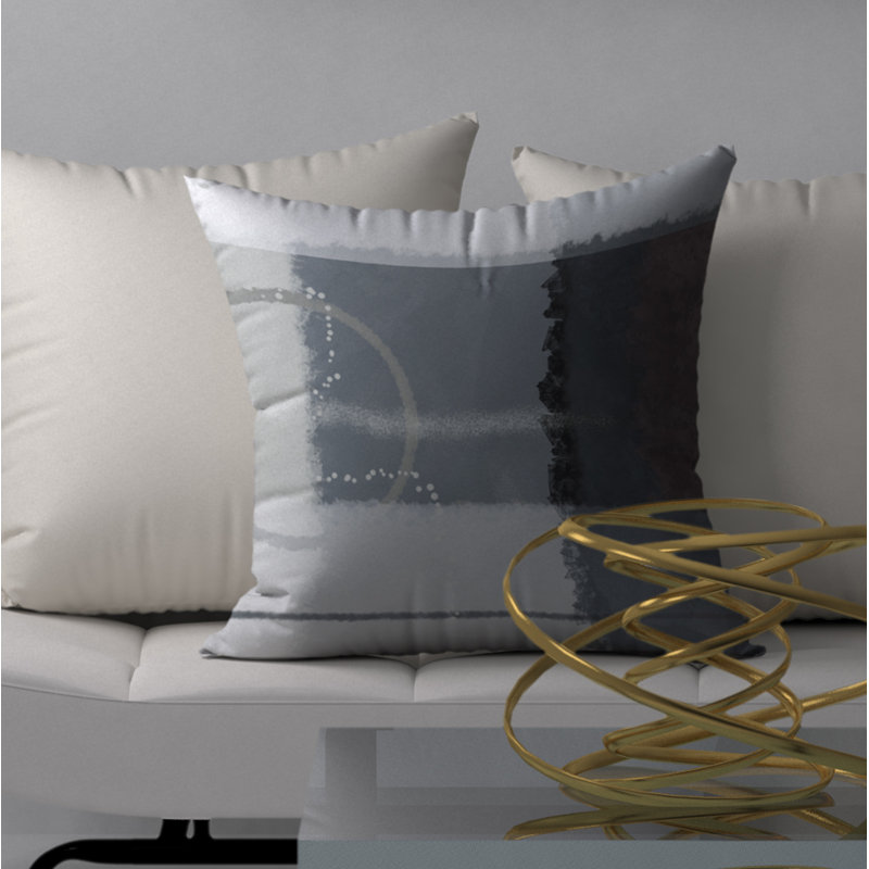 Magnifique housse de coussin décorative carrée magnifiée, 18" x 18"