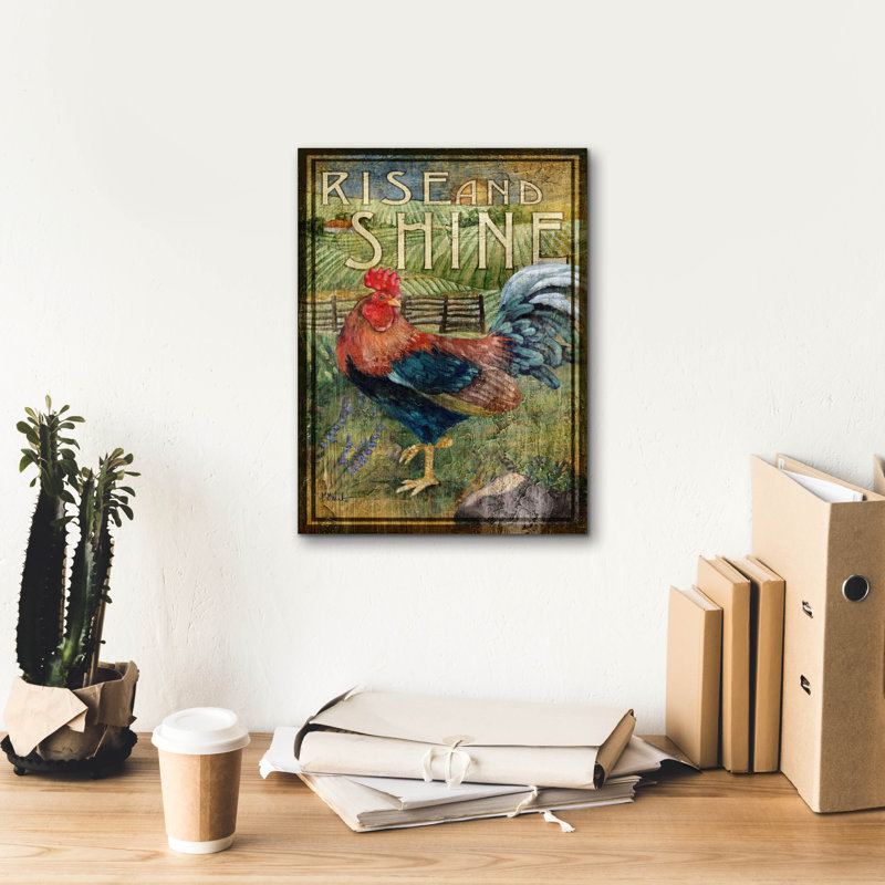 «August Roosters II» par Paul Brent, August Grove, H 16 po x l 12 po x P 0,75 po
