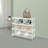4 Tier Modern Minimalist Freestanding Rectangle Acrylic Shoe Storage Rack-849802061