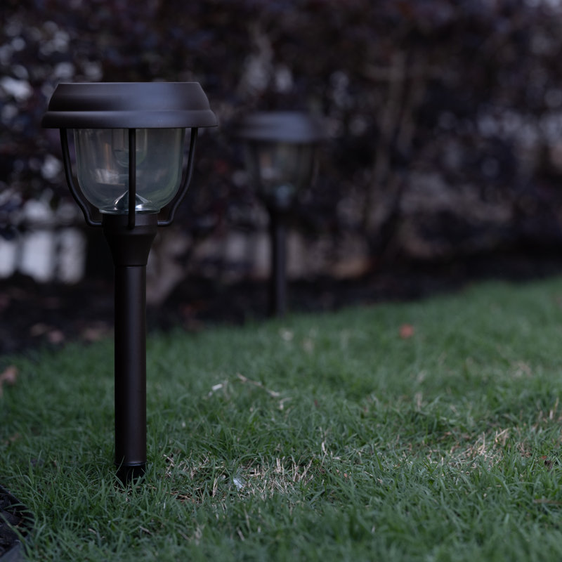 Bronze Solar Powered LED Pathway Light Set of 2