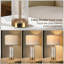 Lampes de chevet modernes en verre 27 "avec ports USB A + C-2057578744
