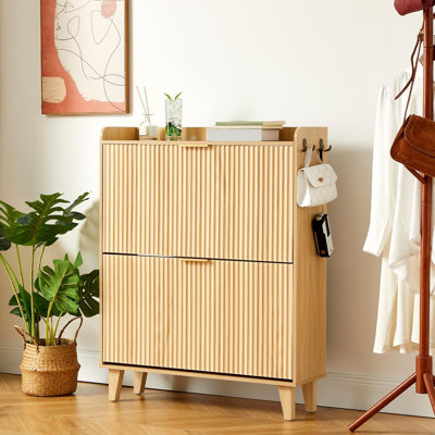 16 Pair Shoe Storage Cabinet