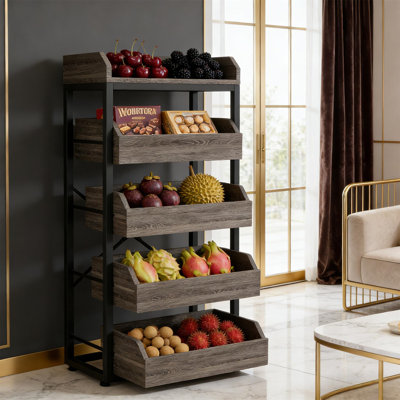 Basket Stand,Fruit And Vegetable Storage Rack