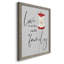 Core of Family - Art textuel sur toile encadré-1271475898-1271475895